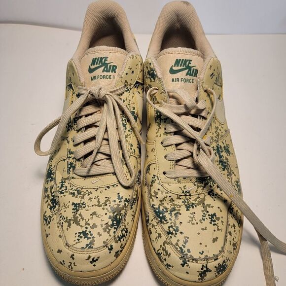 Nike Air Force 1 \'07 LV8 Team Gold/Camo Men\'s Basketball Shoes 823511-700 size 1 main image 4